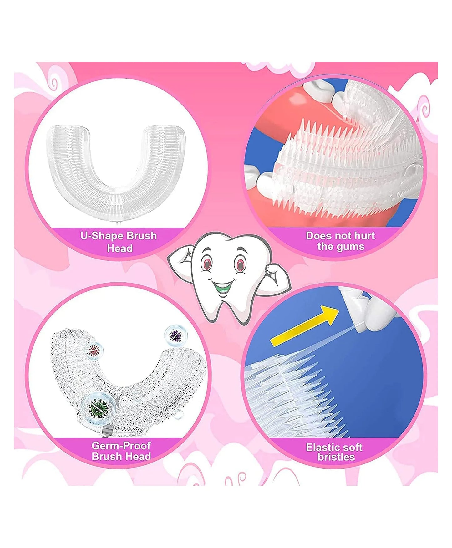M4U Kids U-Shaped Toothbrush (Buy 1 Get 1 Free)